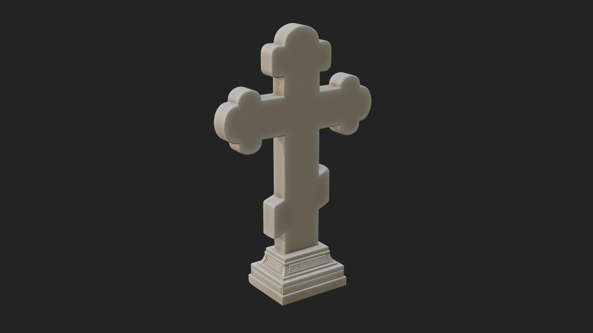 Carved Relief Wall Cross Design 472 3D Print Model 3D Model