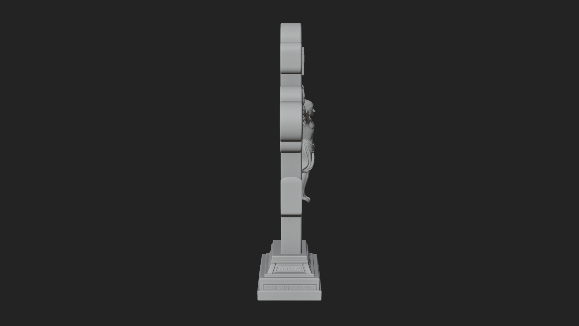 Carved Relief Wall Cross Design 472 3D Print Model 3D Model