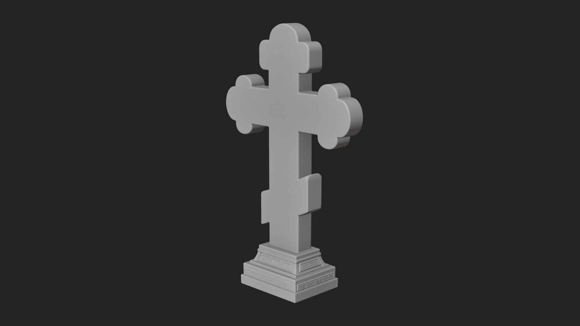 Carved Relief Wall Cross Design 472 3D Print Model 3D Model