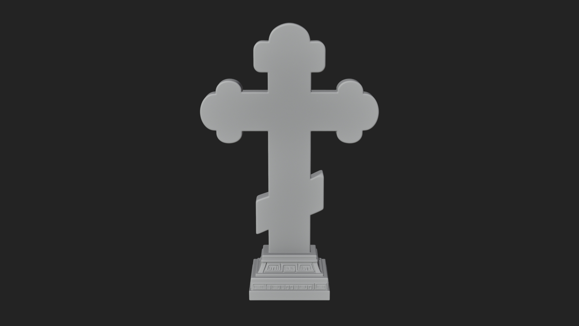 Carved Relief Wall Cross Design 472 3D Print Model 3D Model