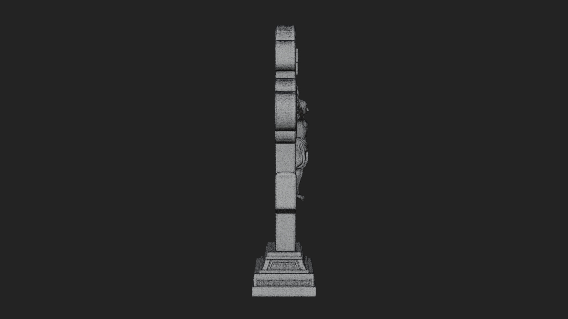 Carved Relief Wall Cross Design 472 3D Print Model 3D Model