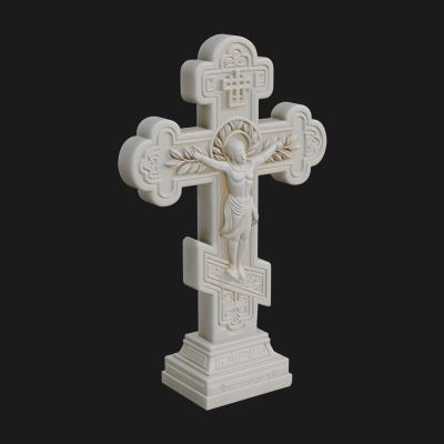 Carved Relief Wall Cross Design 472 3D Print Model