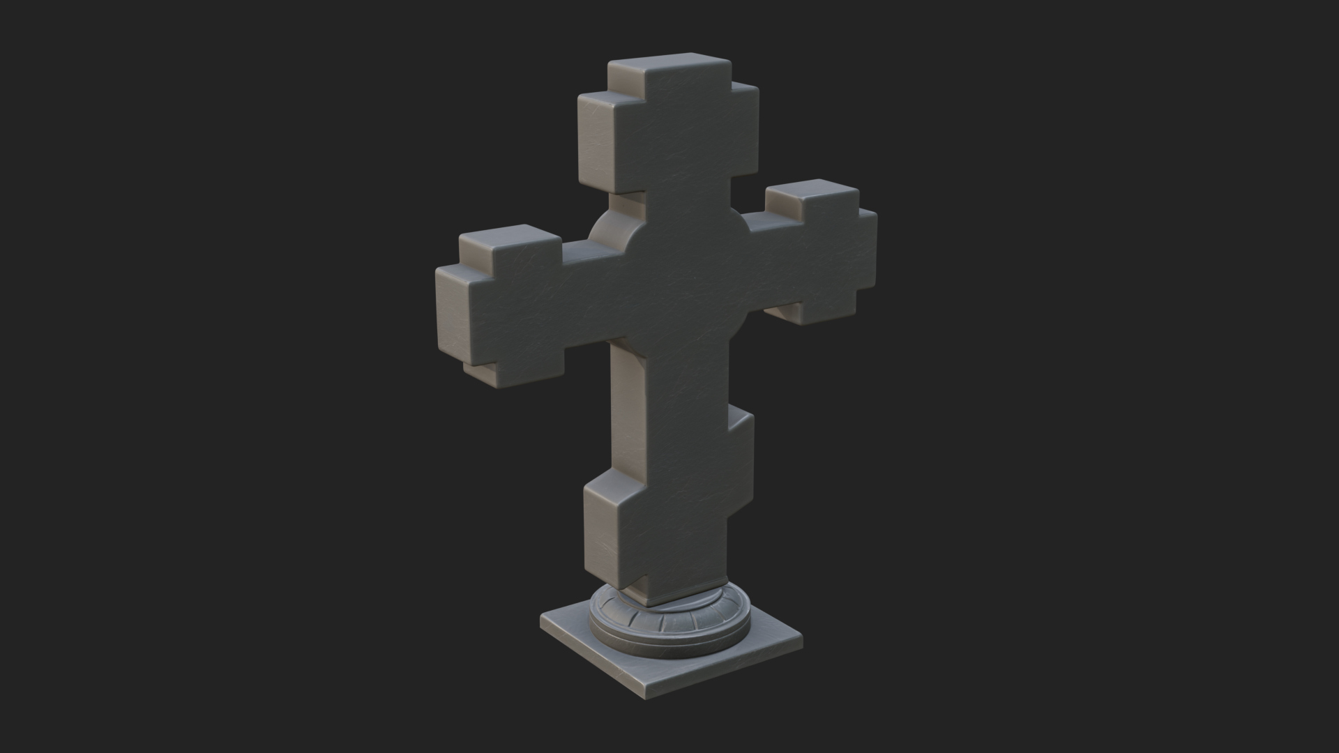 Carved Relief Wall Cross Design 475 3D Print Model 3D Model