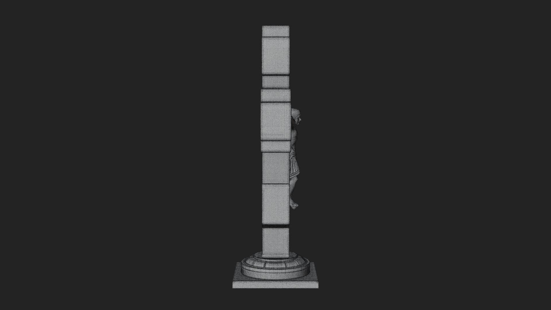 Carved Relief Wall Cross Design 475 3D Print Model 3D Model