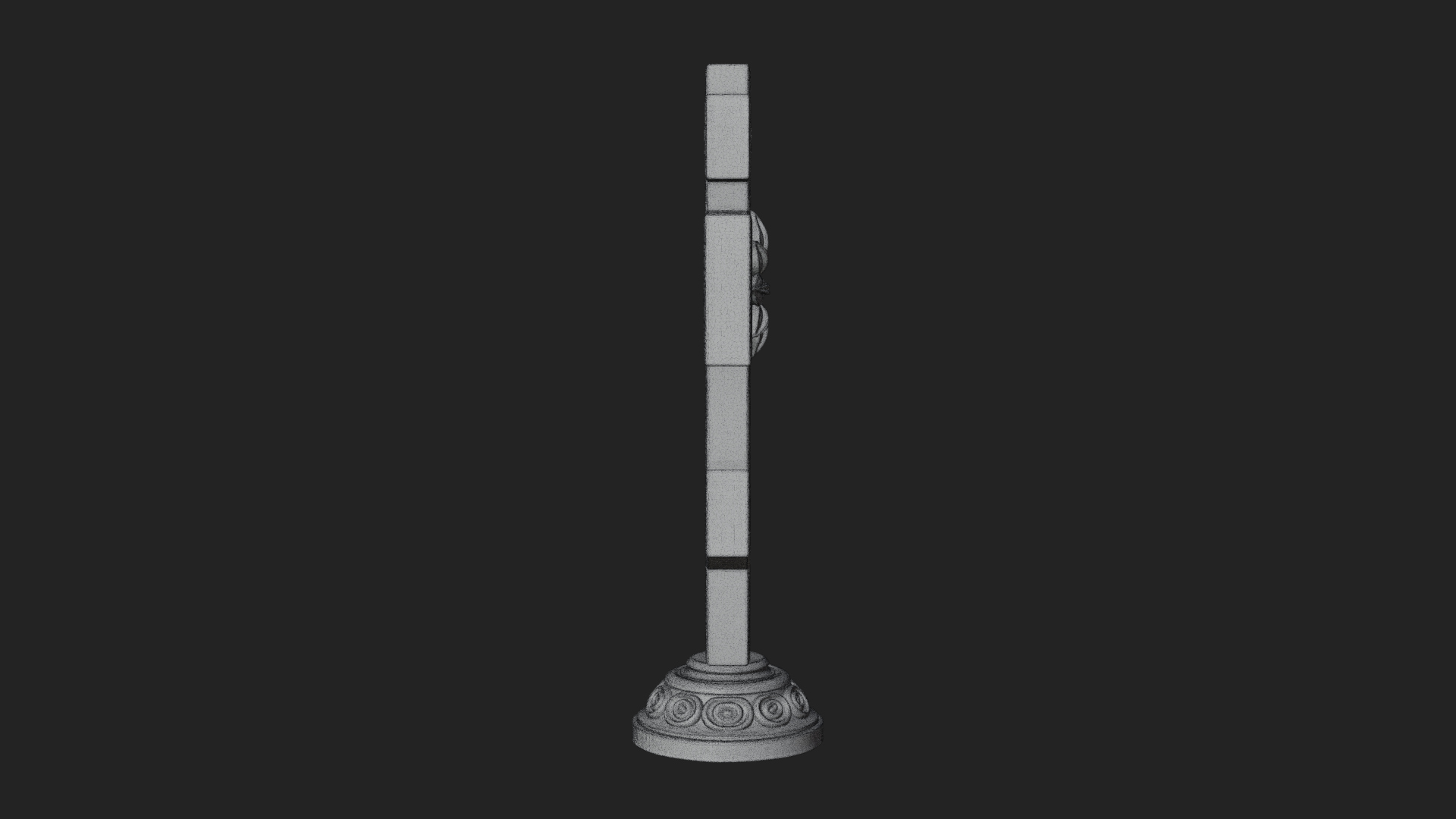 Carved Relief Wall Cross Design 477 3D Print Model 3D Model