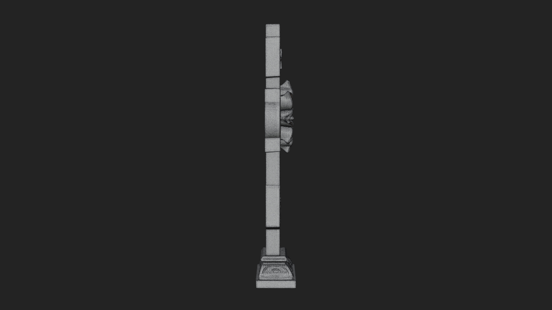 Carved Relief Wall Cross Design 478 3D Print Model 3D Model