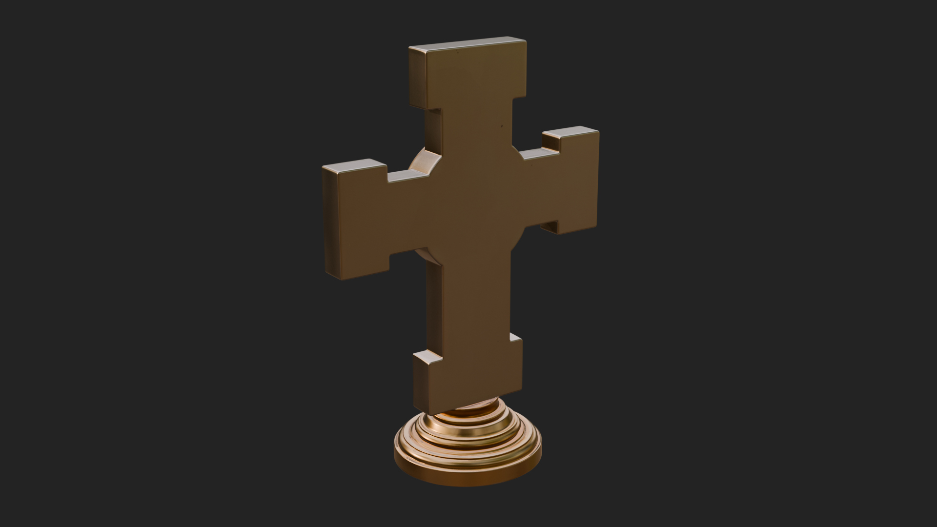 Carved Relief Wall Cross Design 48 3D Print Model 3D Model