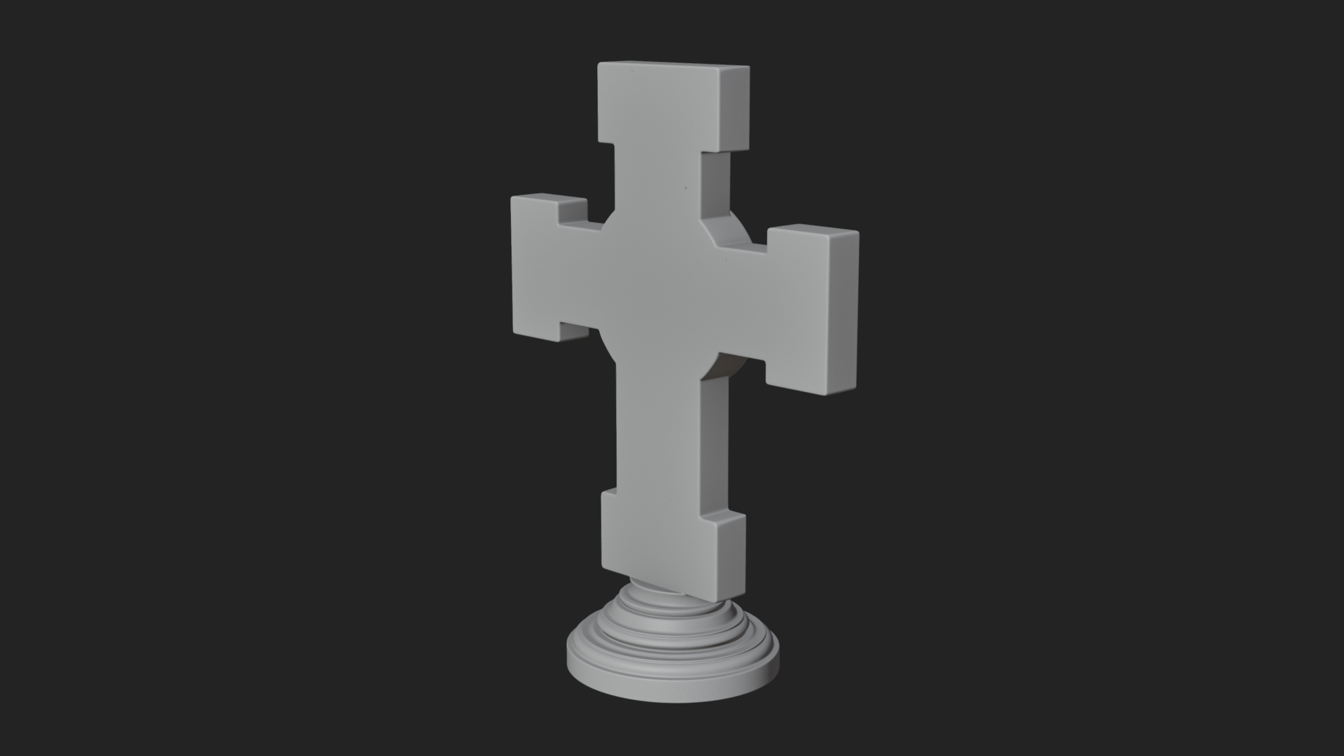 Carved Relief Wall Cross Design 48 3D Print Model 3D Model