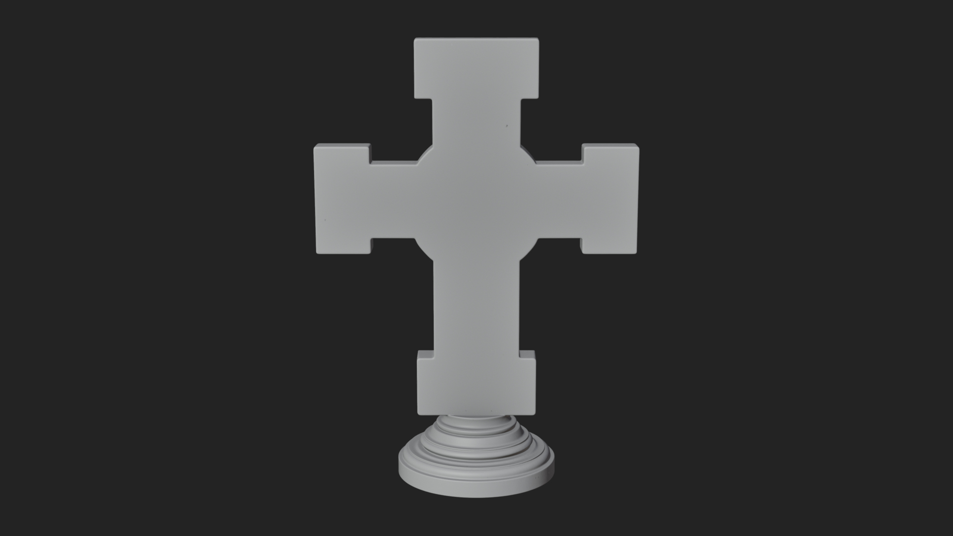 Carved Relief Wall Cross Design 48 3D Print Model 3D Model