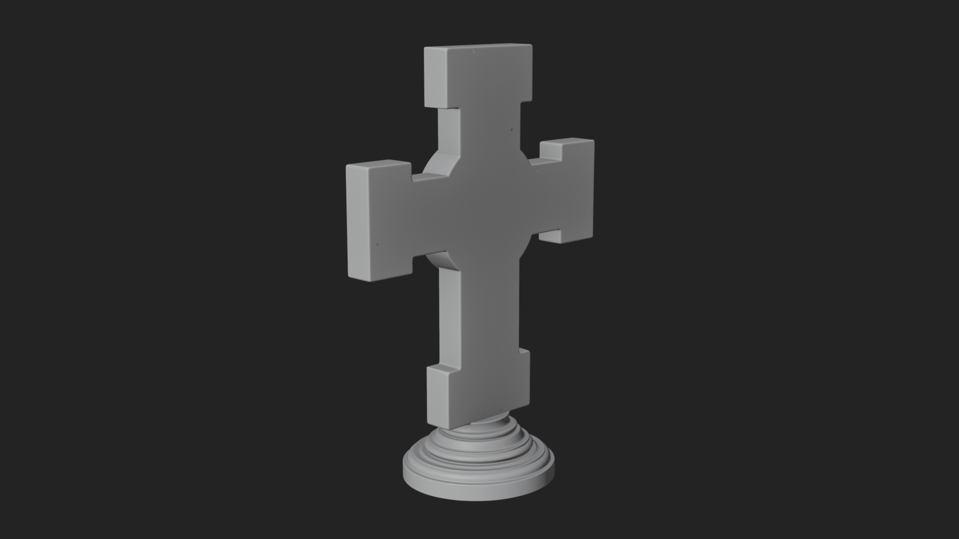 Carved Relief Wall Cross Design 48 3D Print Model 3D Model