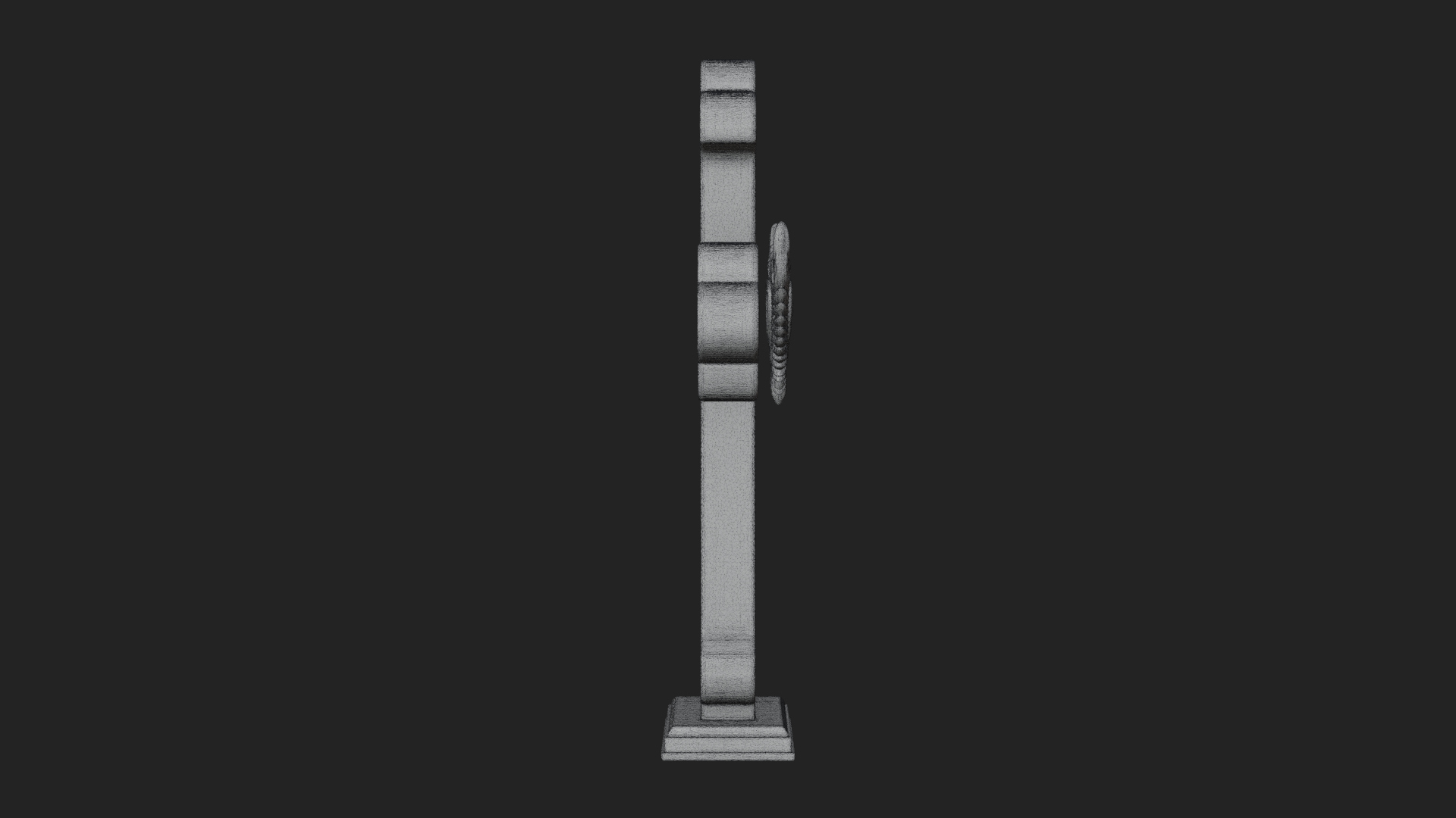 Carved Relief Wall Cross Design 481 3D Print Model 3D Model