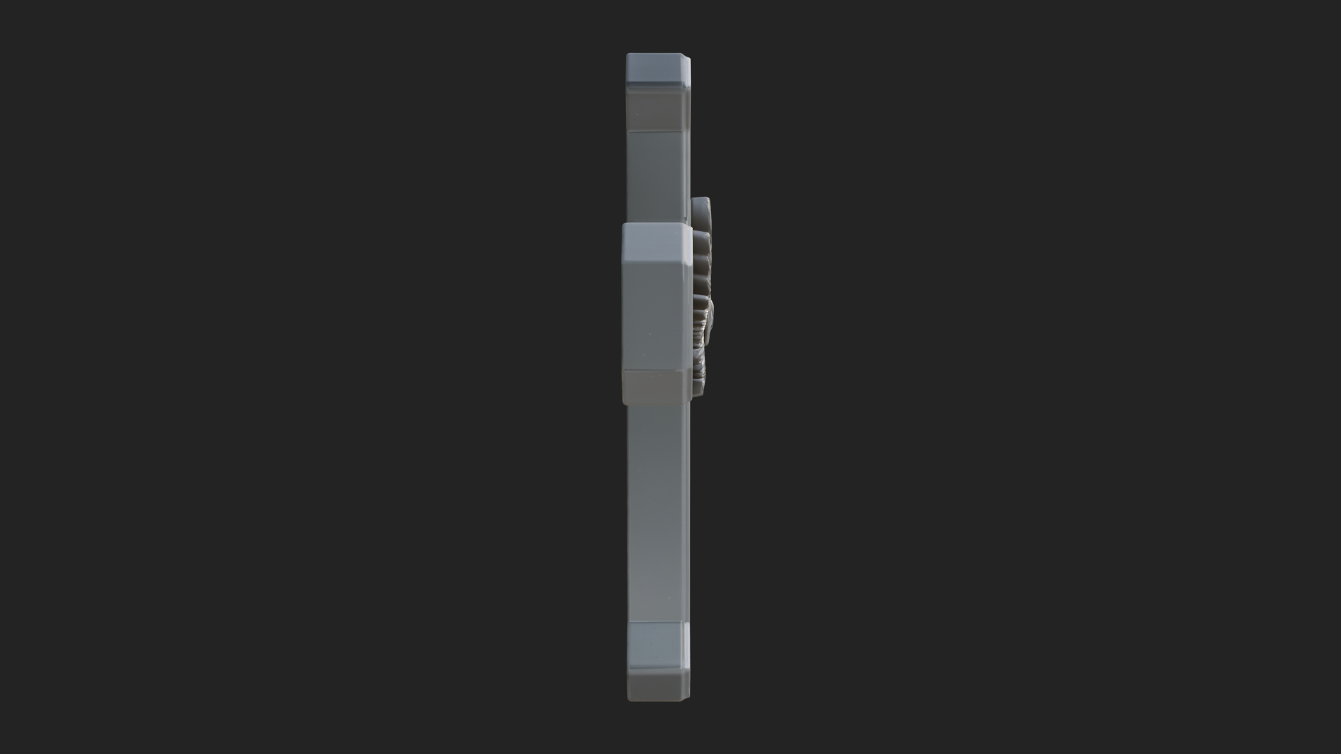 Carved Relief Wall Cross Design 482 3D Print Model 3D Model