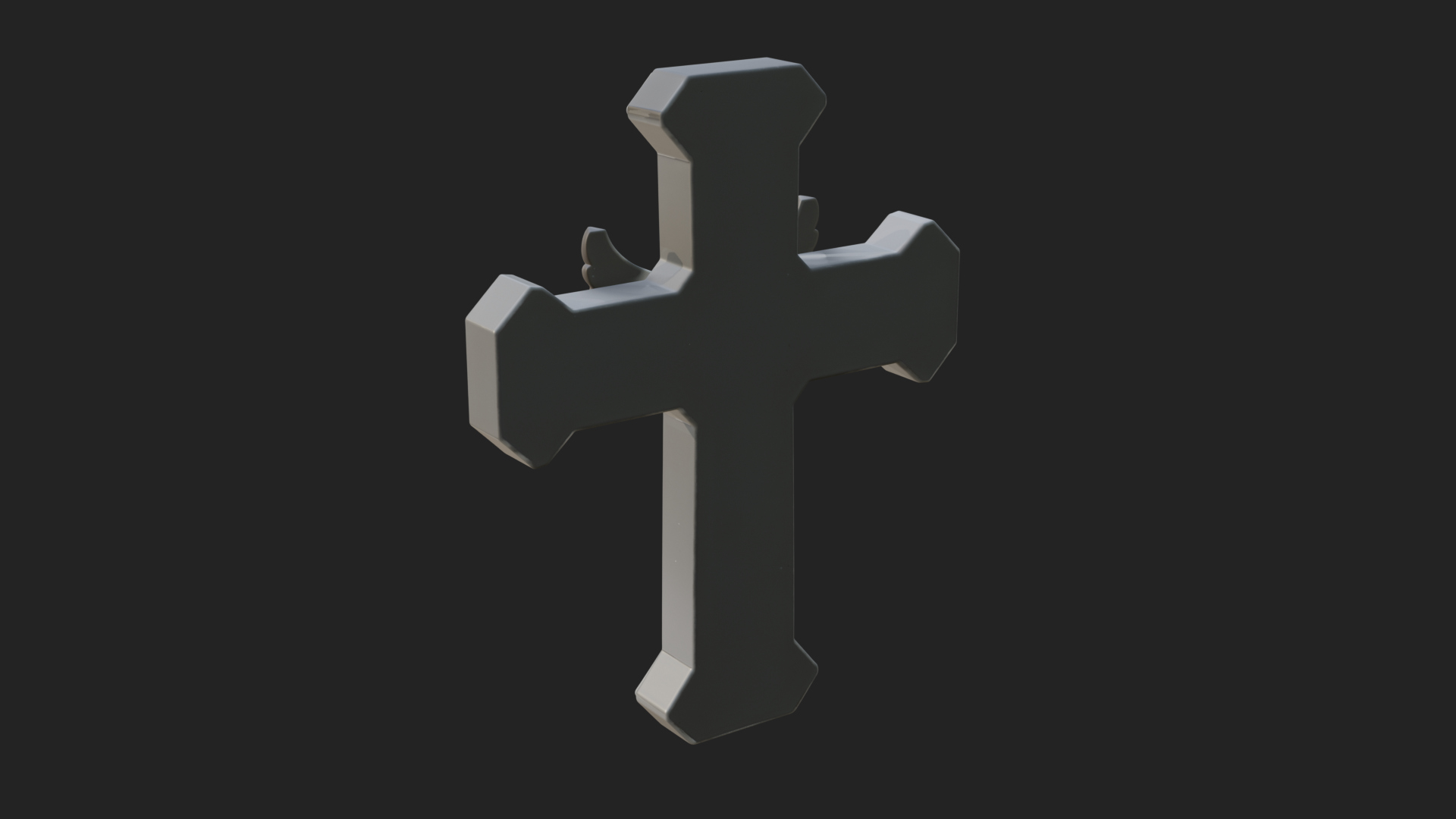 Carved Relief Wall Cross Design 482 3D Print Model 3D Model