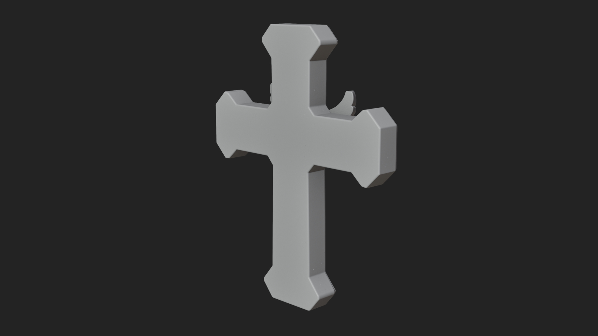 Carved Relief Wall Cross Design 482 3D Print Model 3D Model