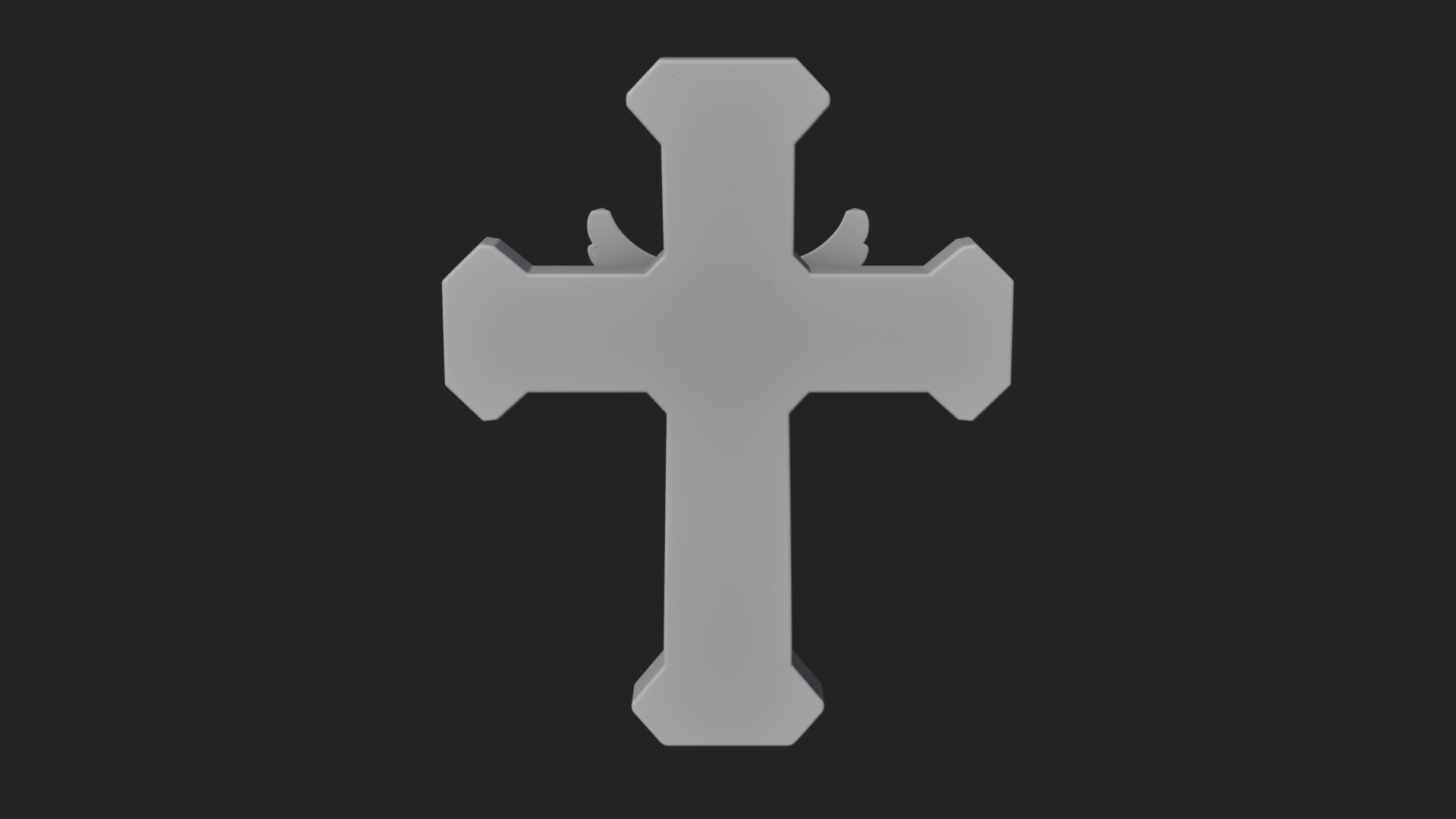 Carved Relief Wall Cross Design 482 3D Print Model 3D Model