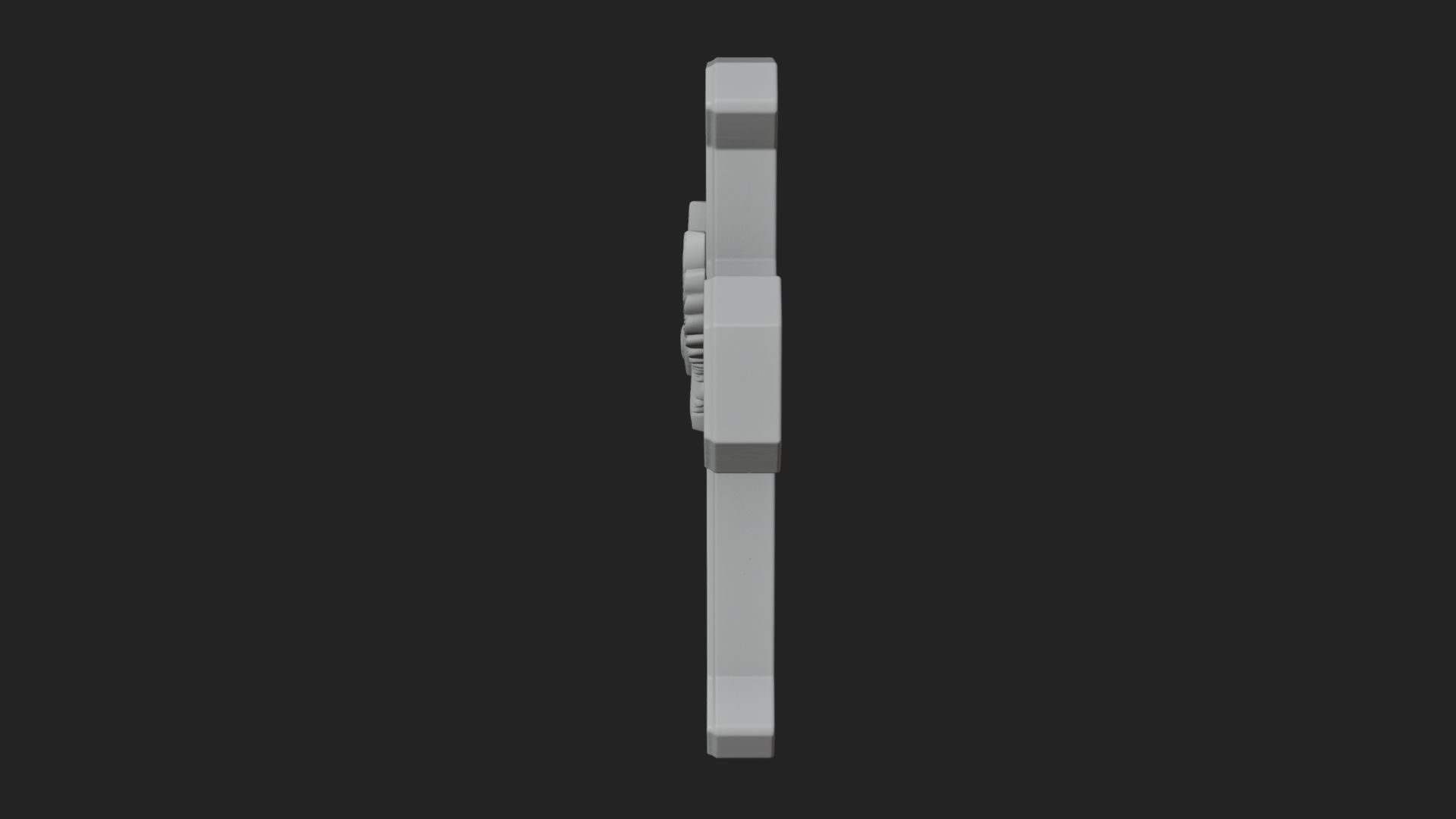 Carved Relief Wall Cross Design 482 3D Print Model 3D Model