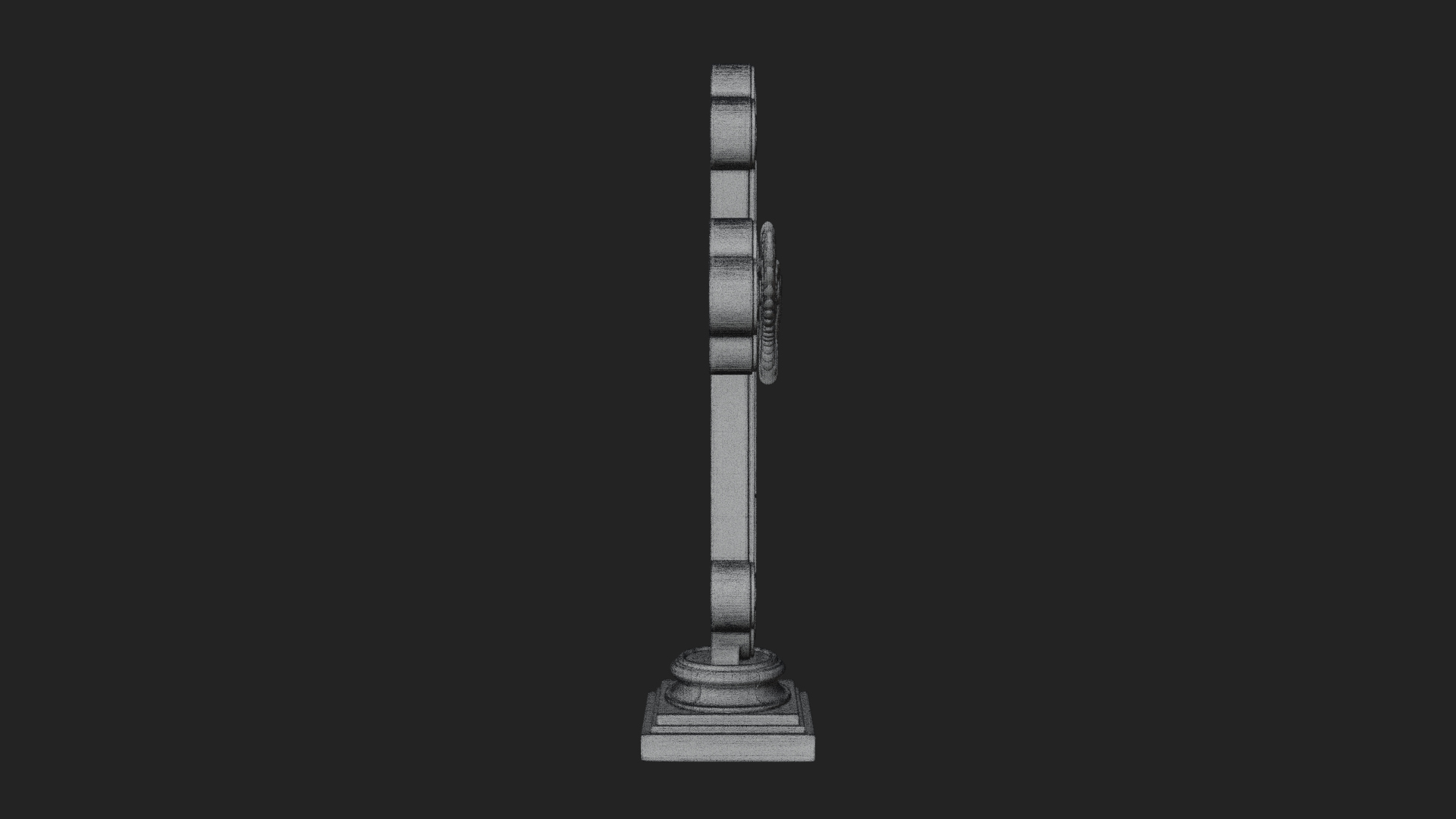 Carved Relief Wall Cross Design 483 3D Print Model 3D Model