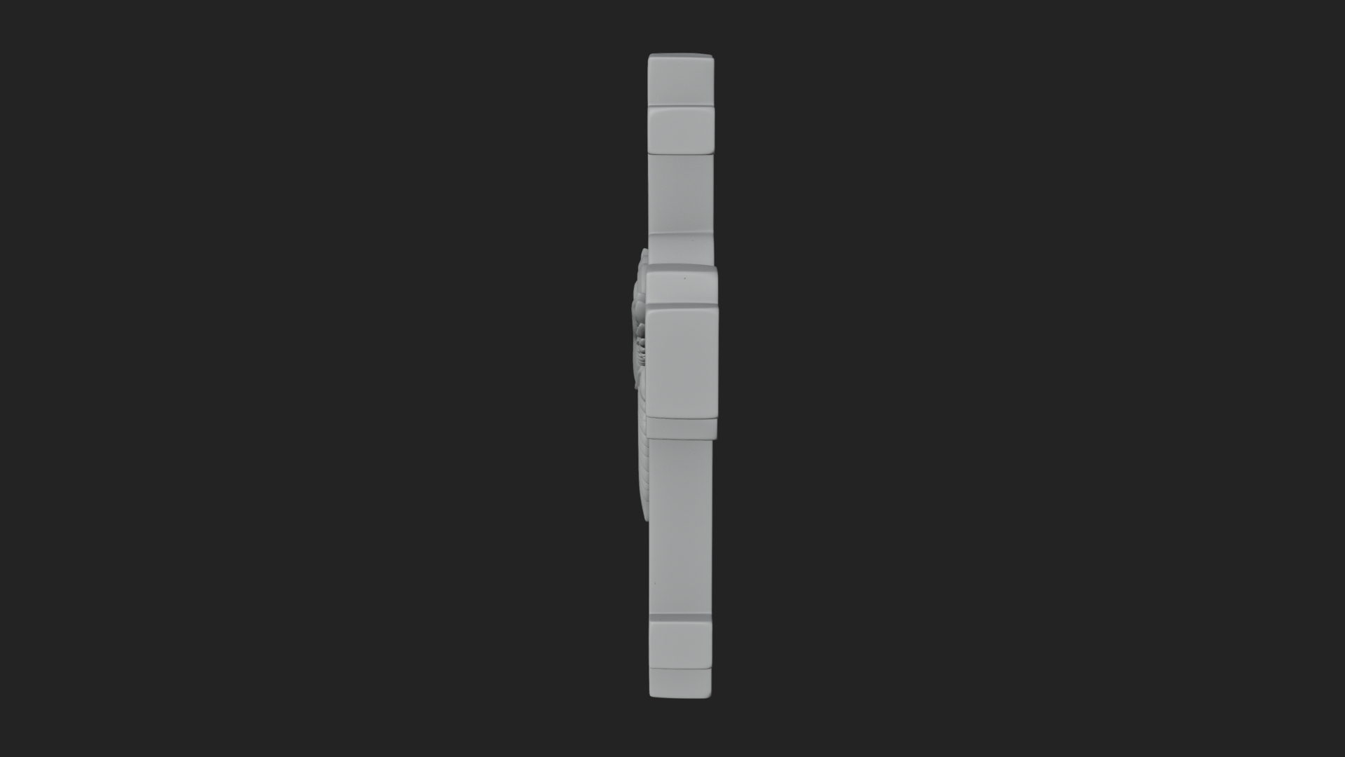 Carved Relief Wall Cross Design 484 3D Print Model 3D Model