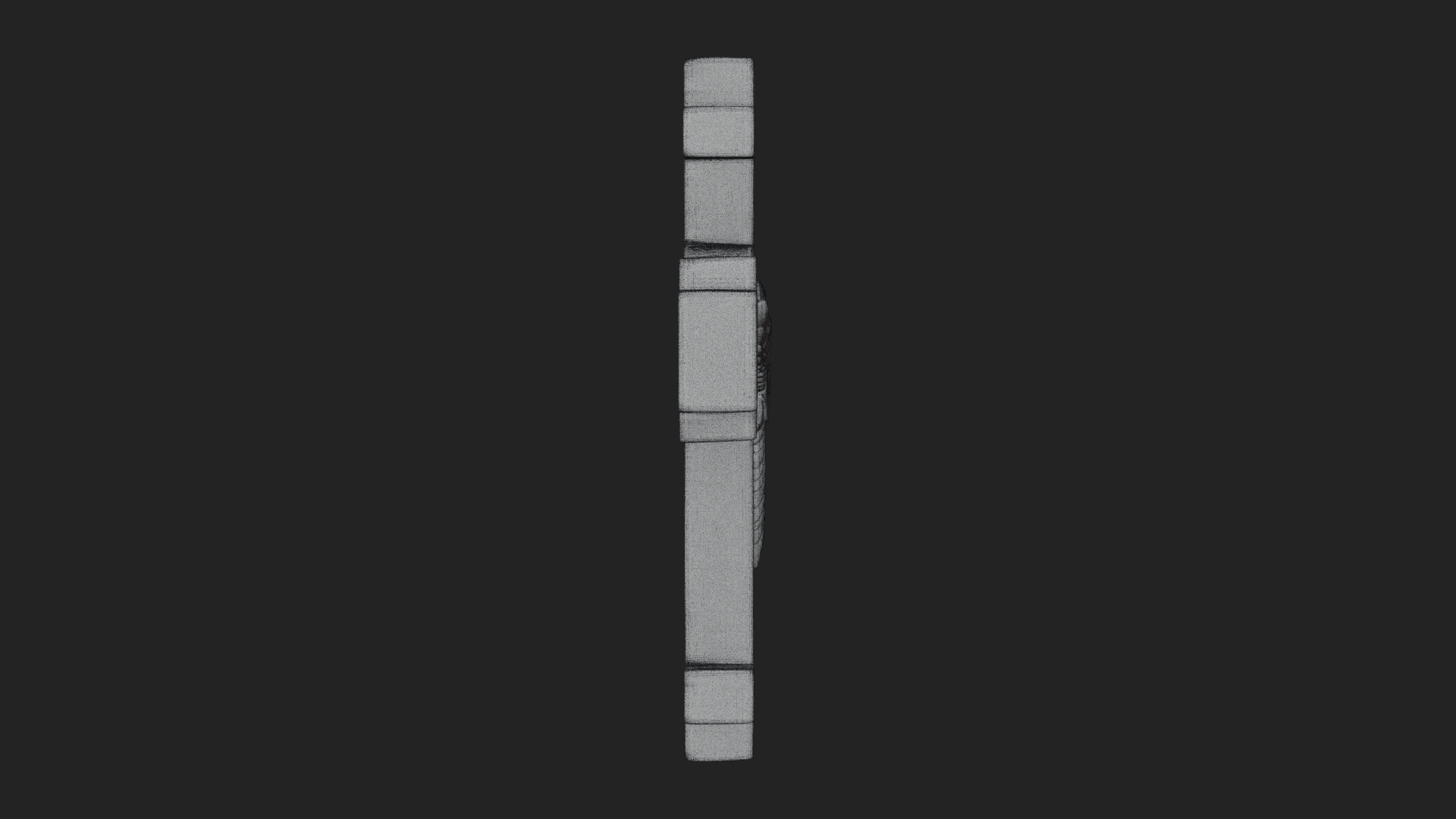 Carved Relief Wall Cross Design 484 3D Print Model 3D Model