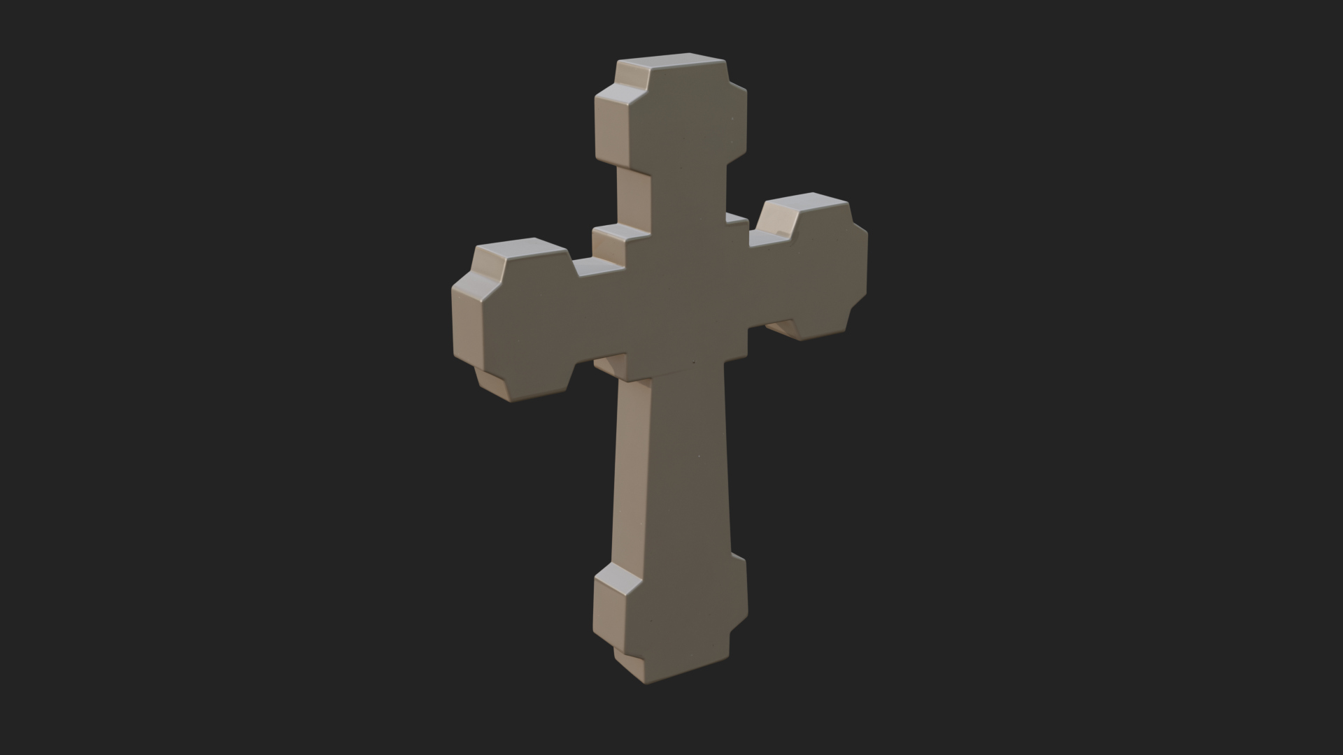 Carved Relief Wall Cross Design 485 3D Print Model 3D Model