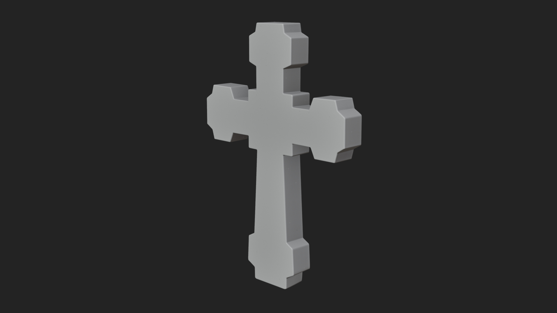 Carved Relief Wall Cross Design 485 3D Print Model 3D Model