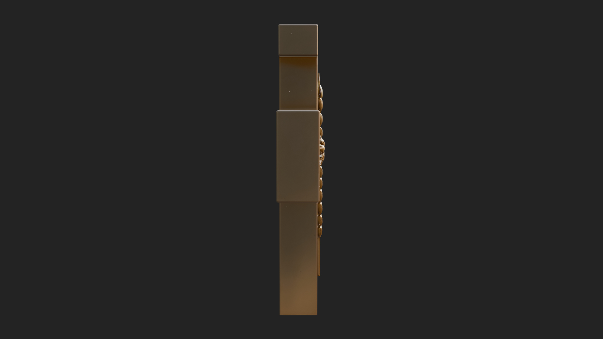 Carved Relief Wall Cross Design 486 3D Print Model 3D Model