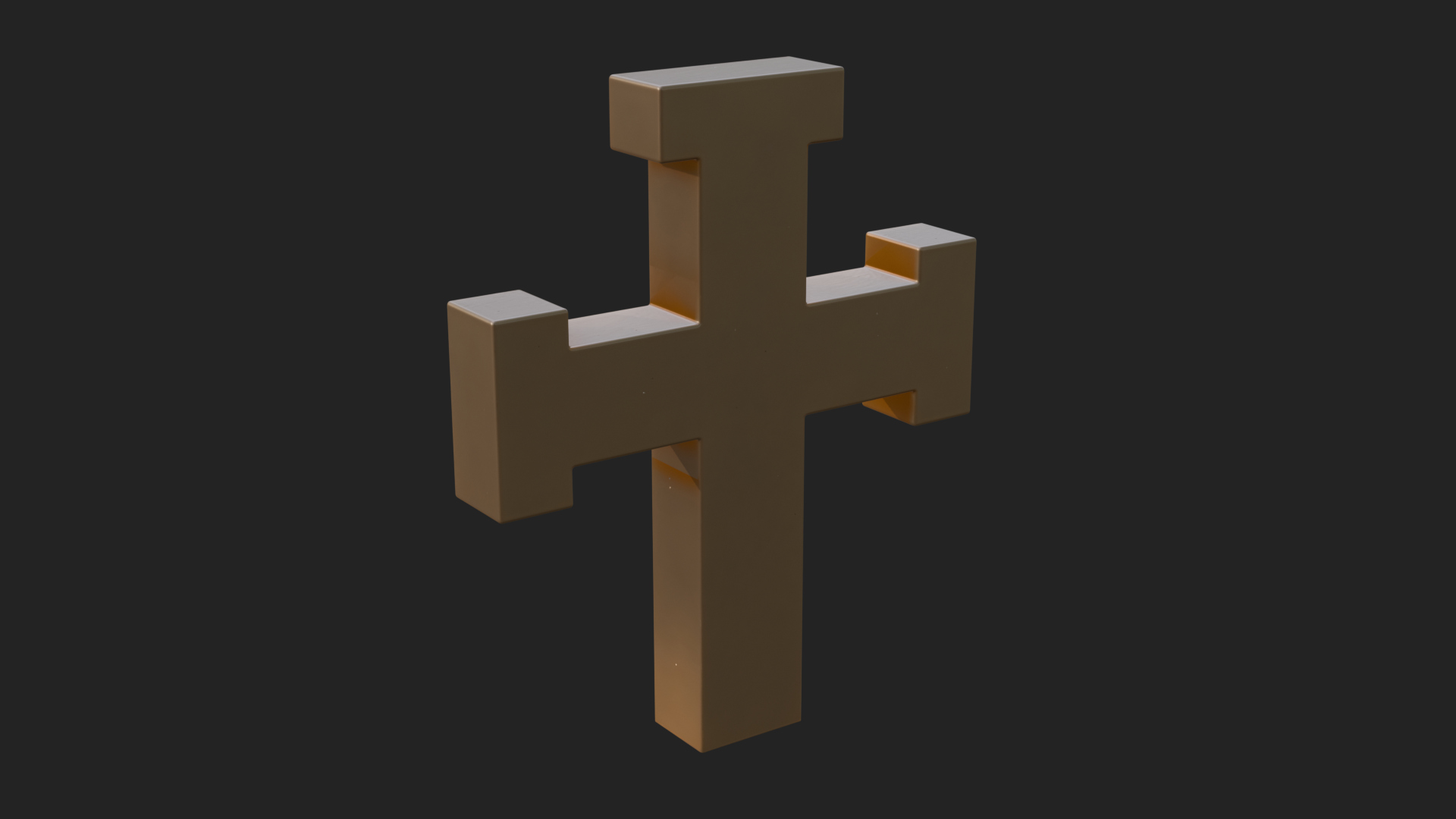 Carved Relief Wall Cross Design 486 3D Print Model 3D Model