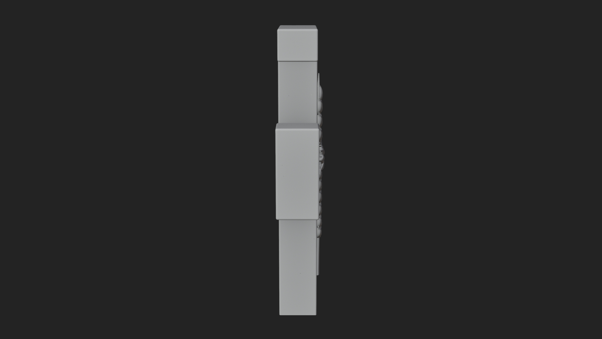 Carved Relief Wall Cross Design 486 3D Print Model 3D Model