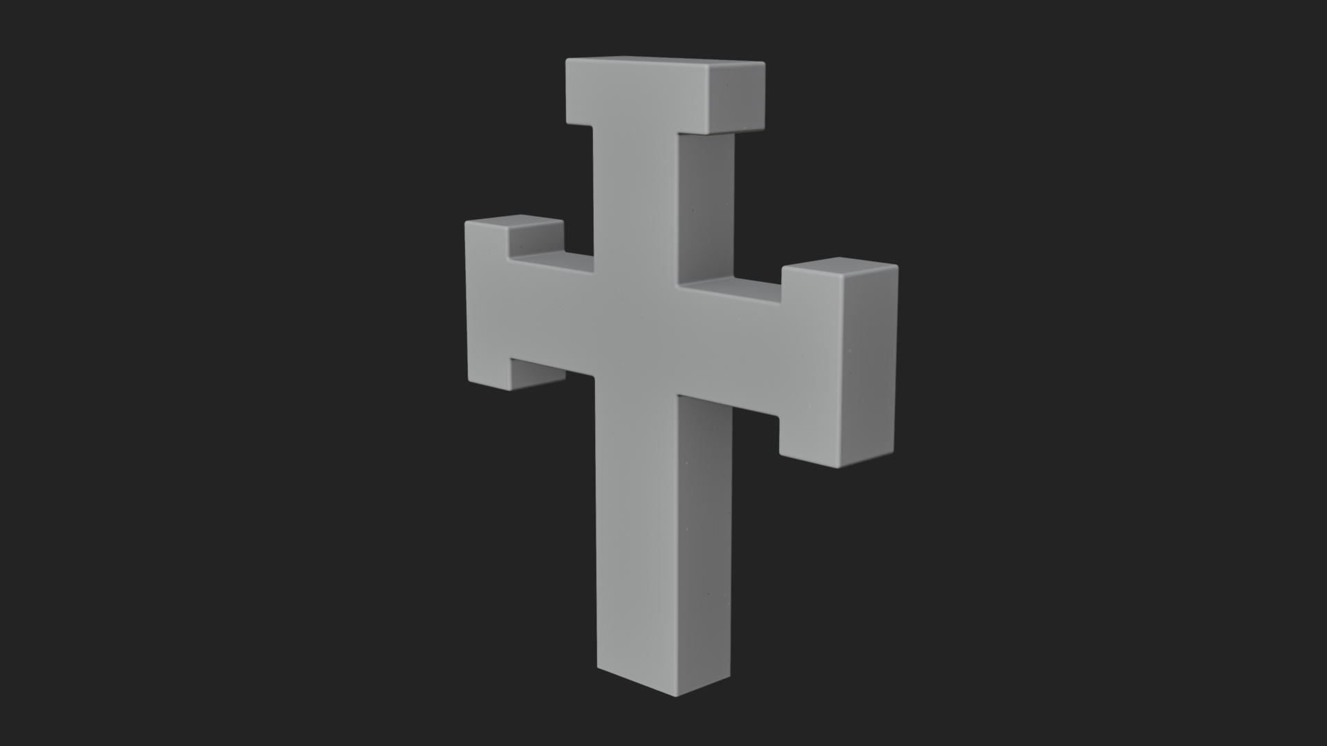 Carved Relief Wall Cross Design 486 3D Print Model 3D Model