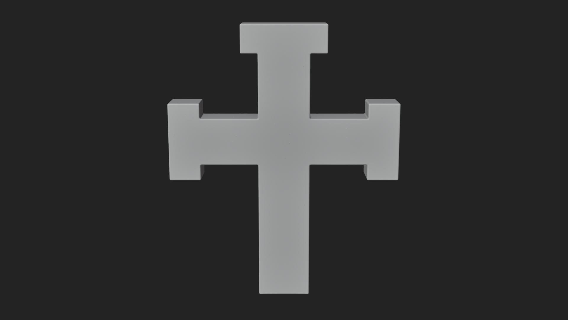 Carved Relief Wall Cross Design 486 3D Print Model 3D Model