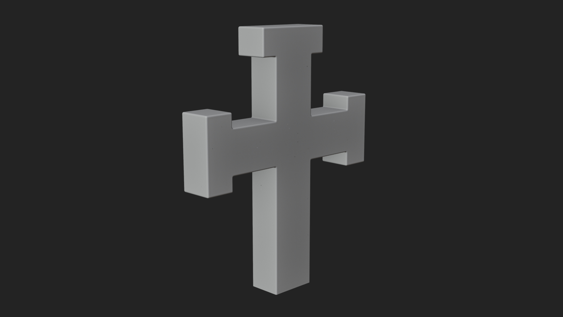 Carved Relief Wall Cross Design 486 3D Print Model 3D Model