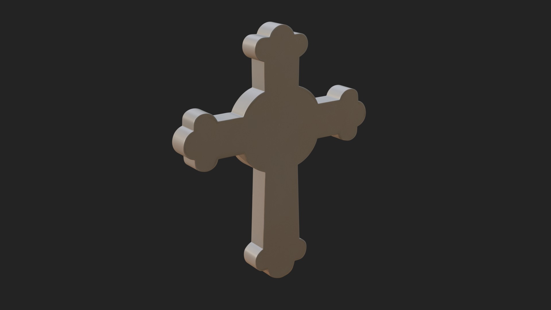 Carved Relief Wall Cross Design 488 3D Print Model 3D Model