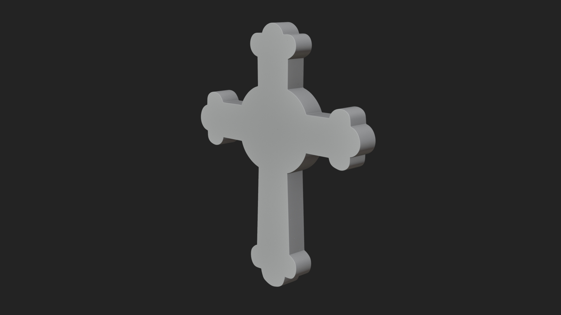 Carved Relief Wall Cross Design 488 3D Print Model 3D Model