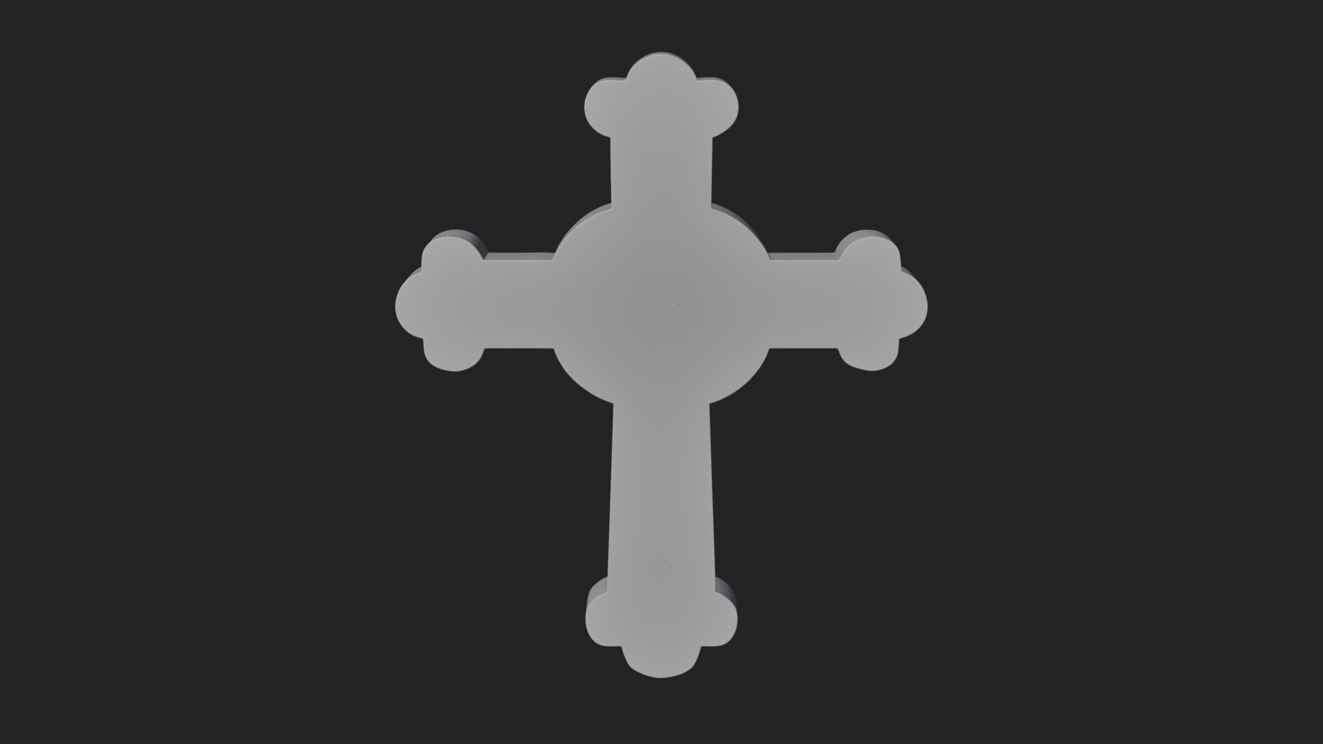 Carved Relief Wall Cross Design 488 3D Print Model 3D Model