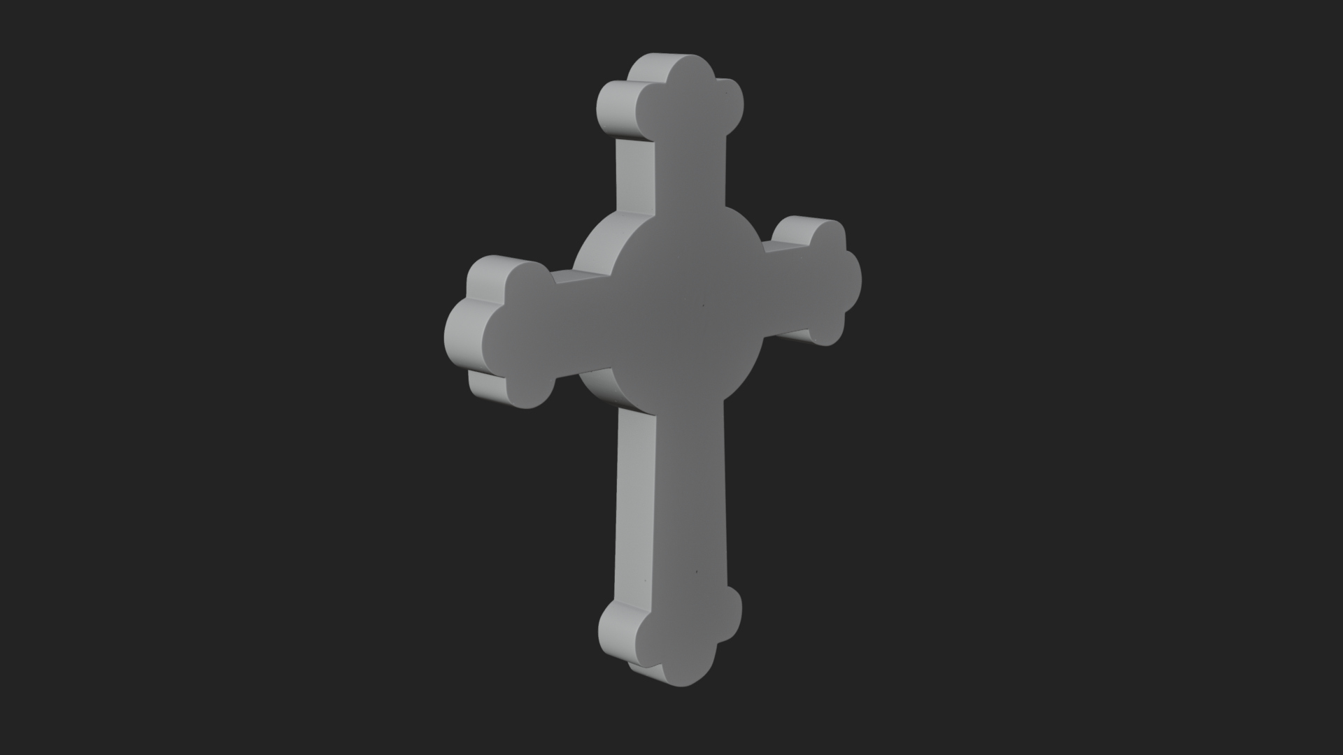 Carved Relief Wall Cross Design 488 3D Print Model 3D Model