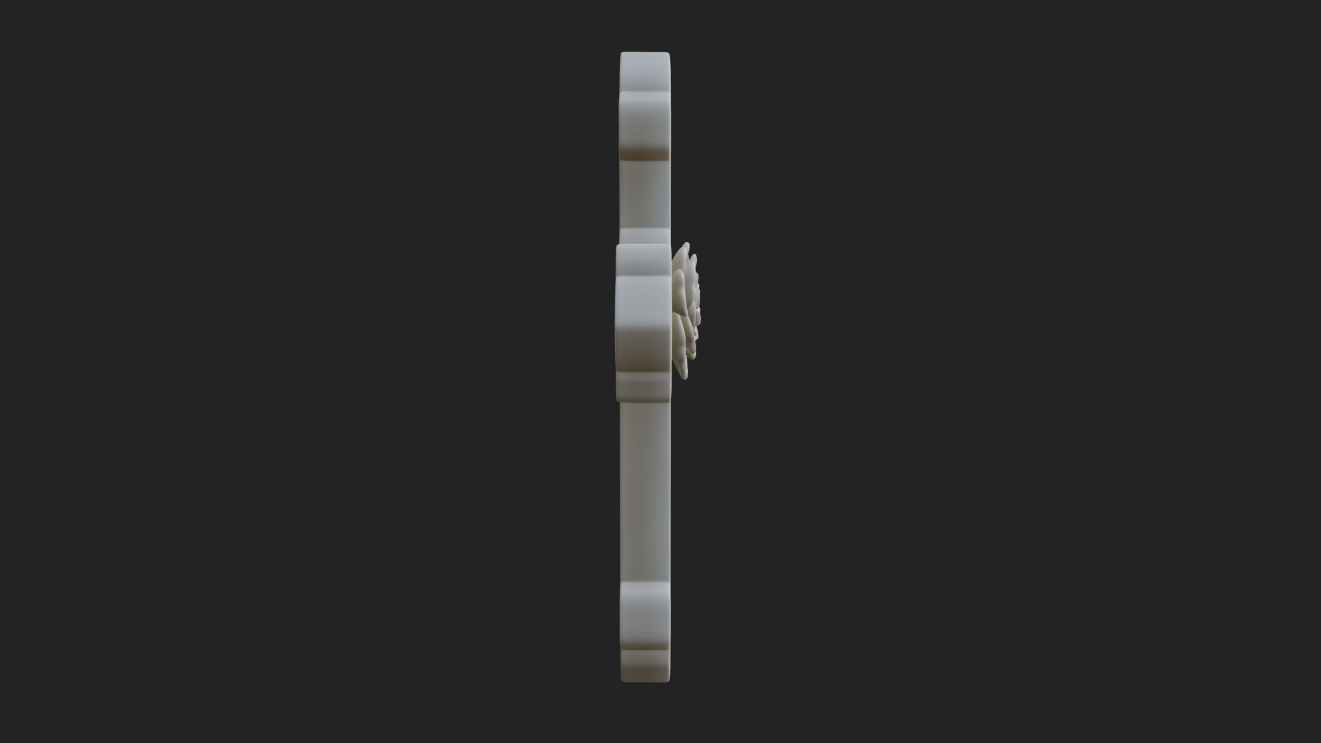Carved Relief Wall Cross Design 489 3D Print Model 3D Model