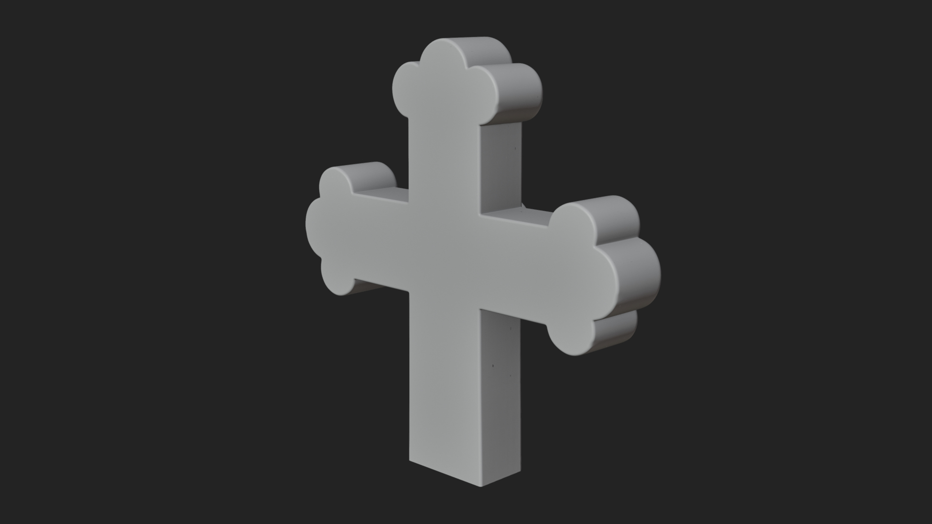 Carved Relief Wall Cross Design 49 3D Print Model 3D Model
