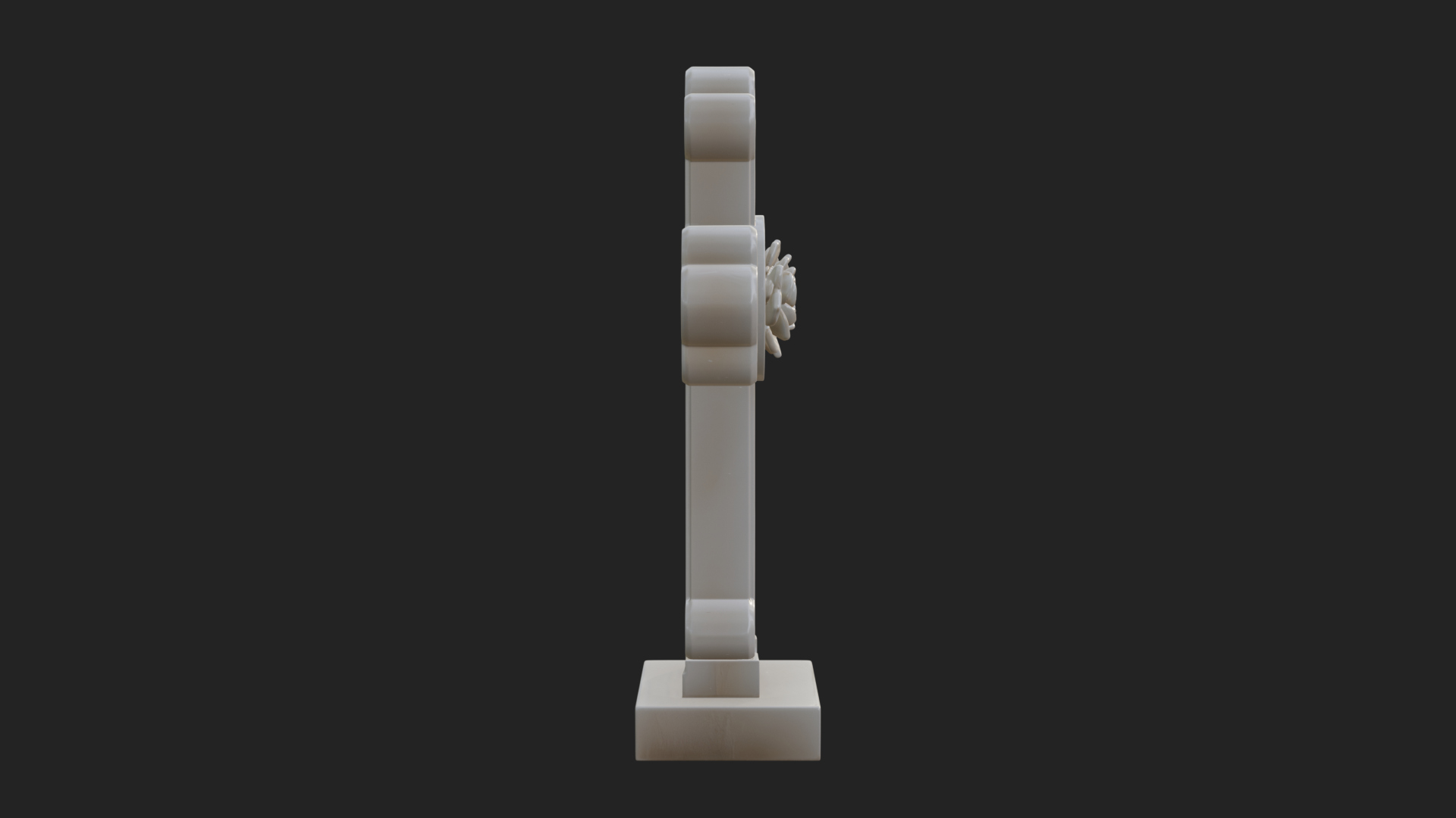 Carved Relief Wall Cross Design 490 3D Print Model 3D Model