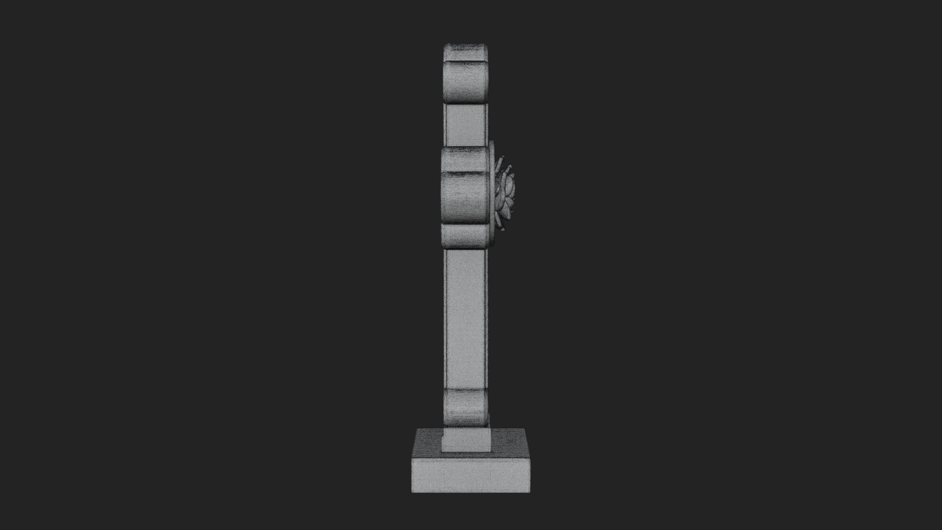 Carved Relief Wall Cross Design 490 3D Print Model 3D Model
