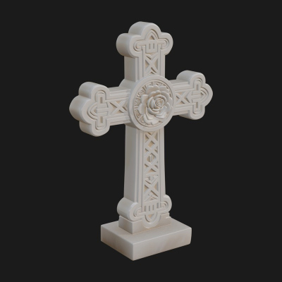 Carved Relief Wall Cross Design 490 3D Print Model