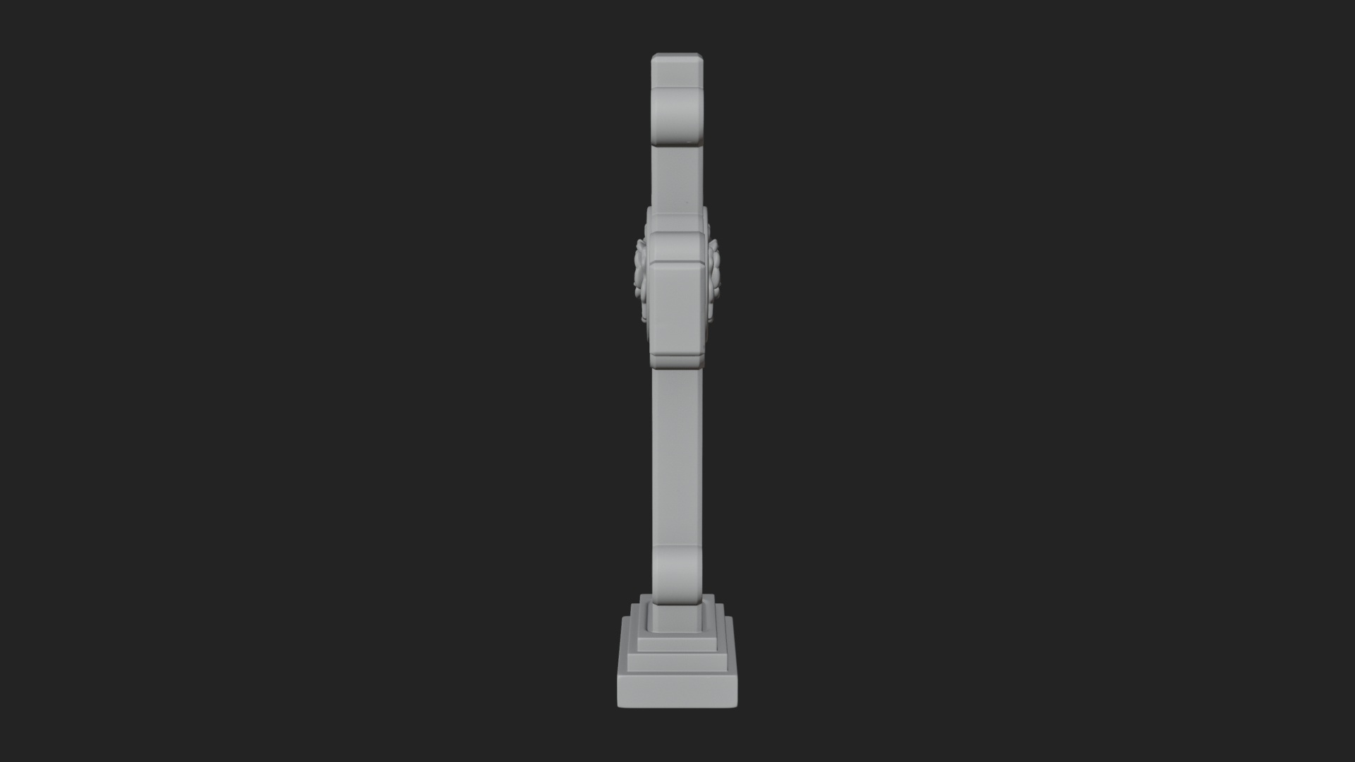 Carved Relief Wall Cross Design 491 3D Print Model 3D Model