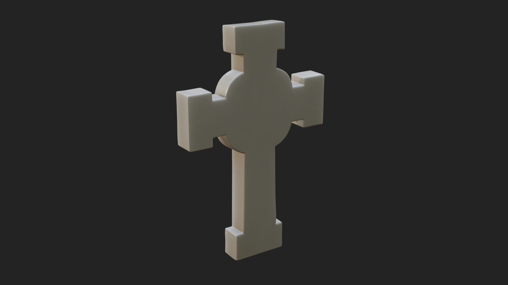 Carved Relief Wall Cross Design 492 3D Print Model 3D Model