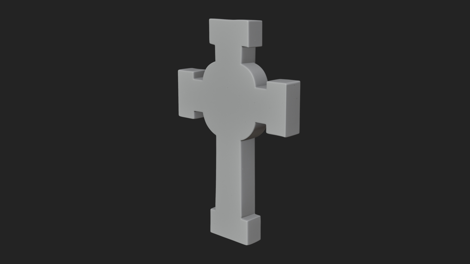 Carved Relief Wall Cross Design 492 3D Print Model 3D Model