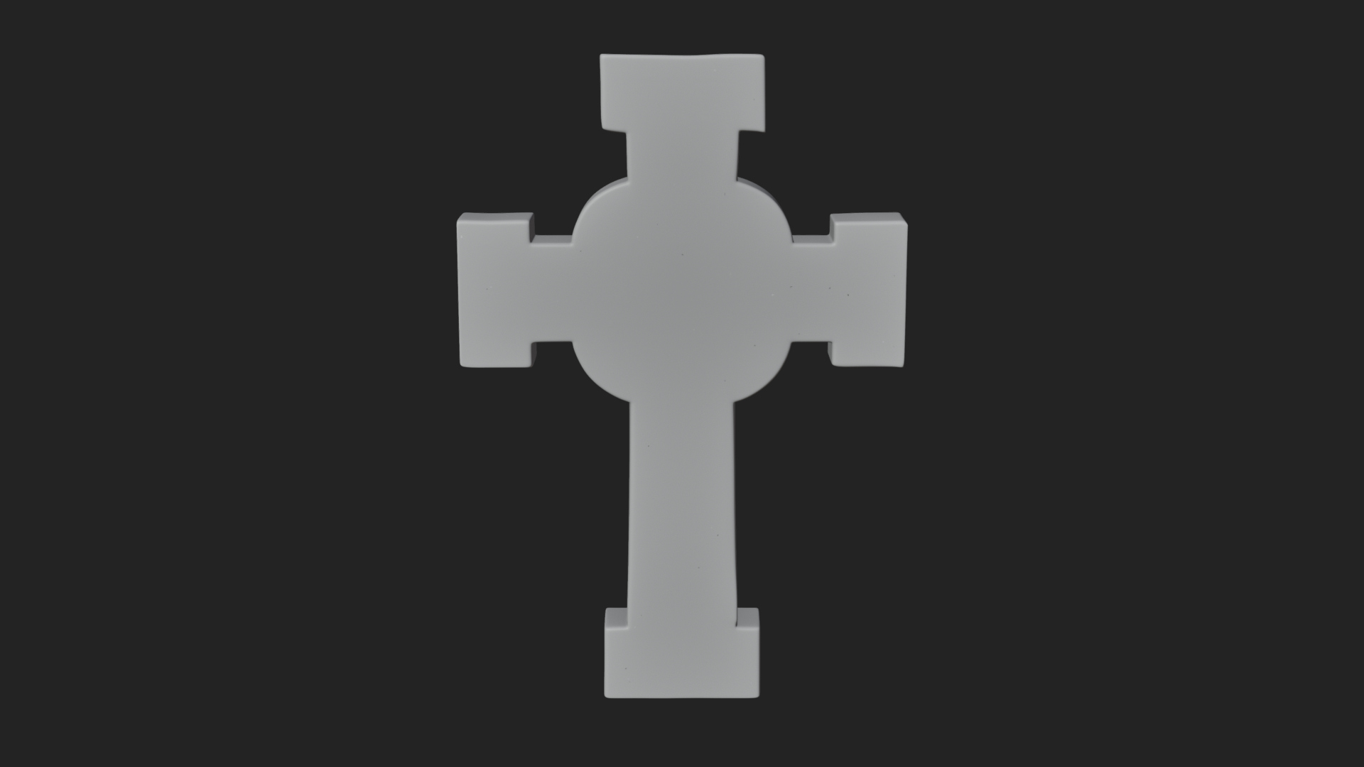 Carved Relief Wall Cross Design 492 3D Print Model 3D Model