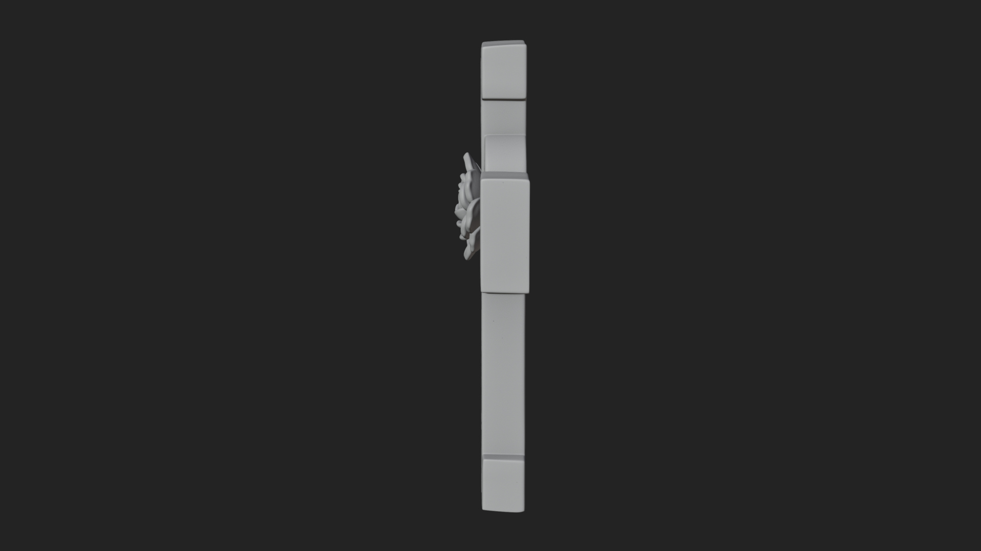 Carved Relief Wall Cross Design 492 3D Print Model 3D Model