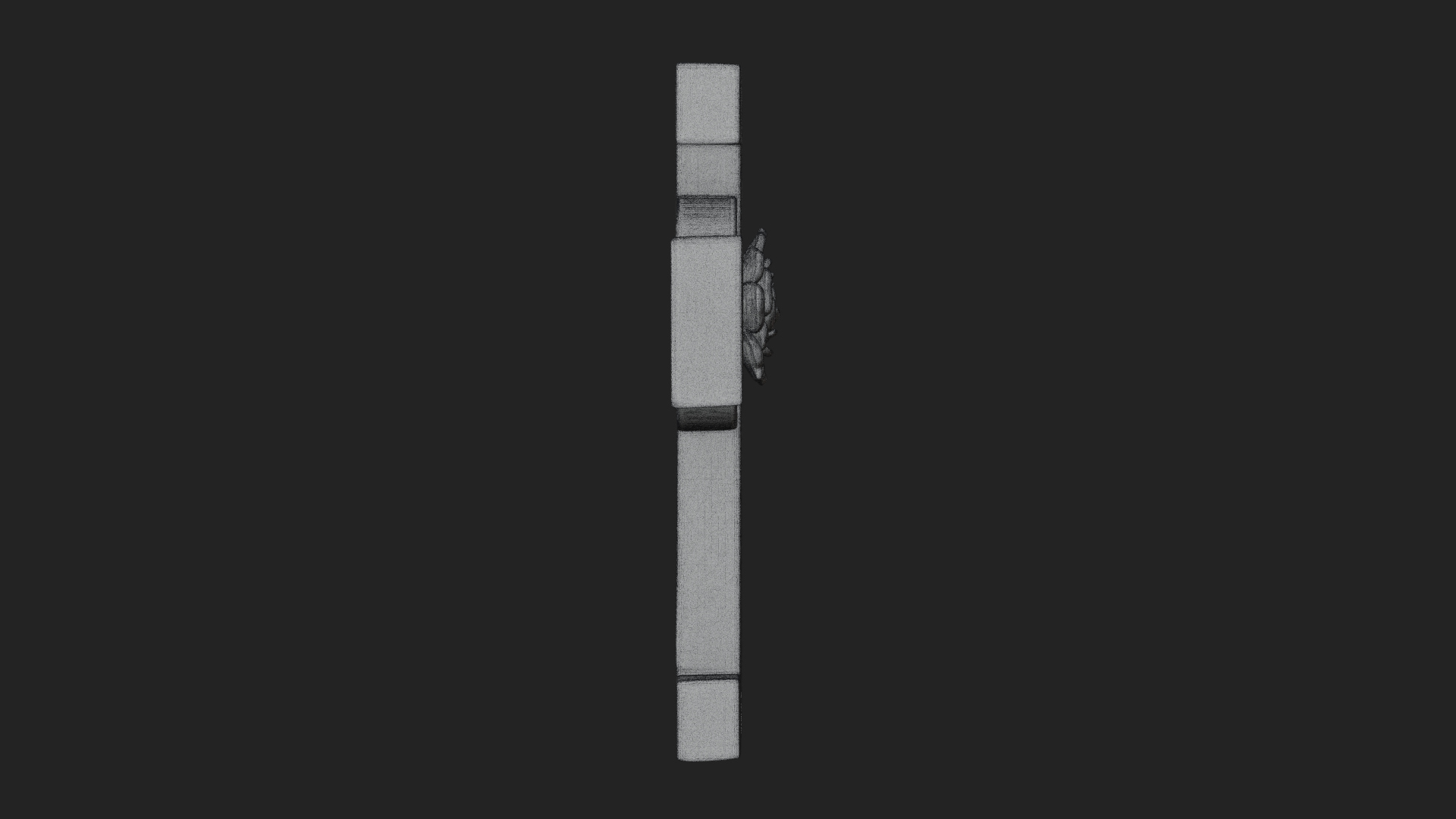 Carved Relief Wall Cross Design 492 3D Print Model 3D Model