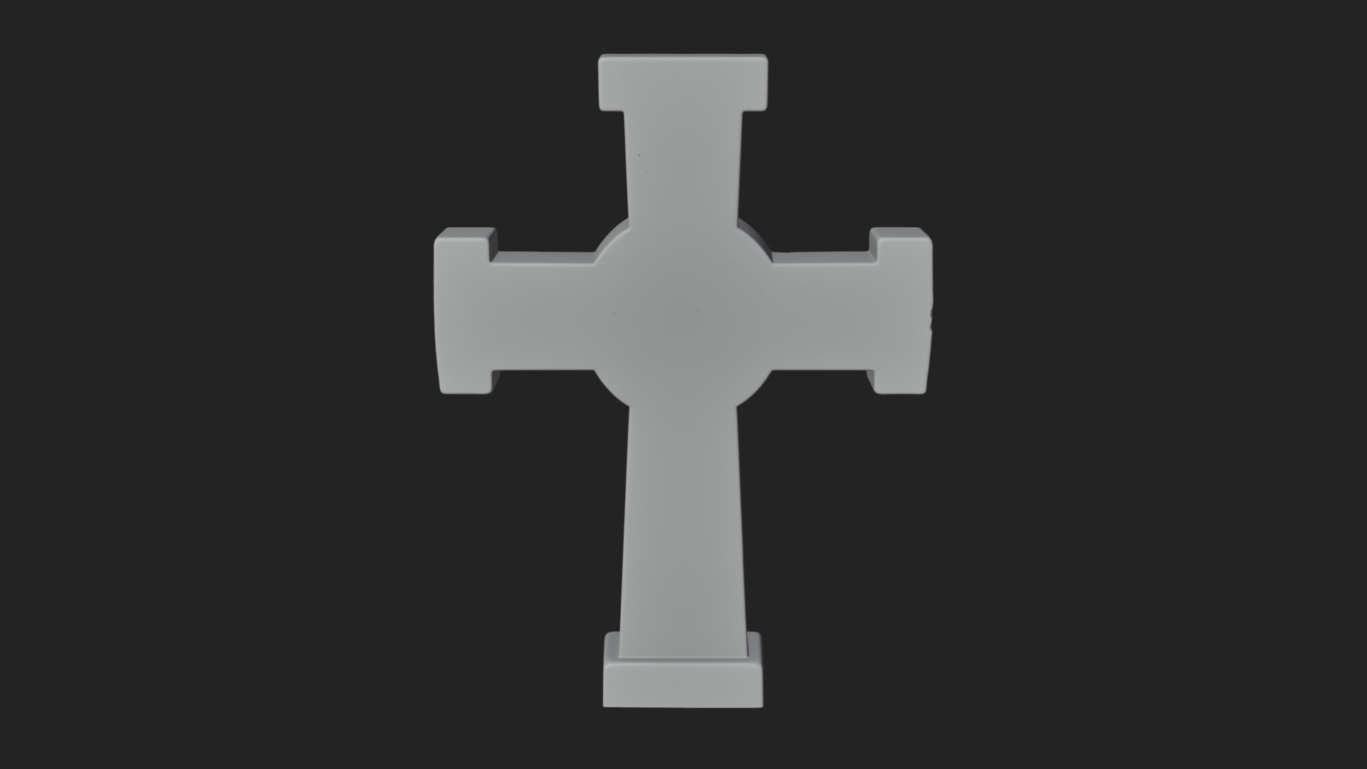 Carved Relief Wall Cross Design 493 3D Print Model 3D Model