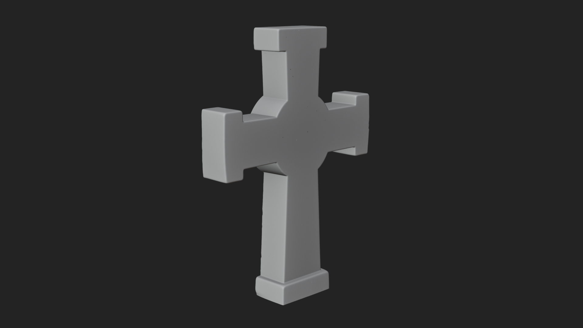 Carved Relief Wall Cross Design 493 3D Print Model 3D Model