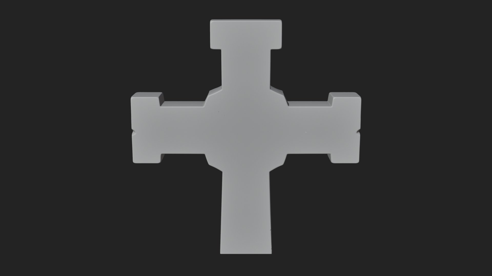 Carved Relief Wall Cross Design 495 3D Print Model 3D Model
