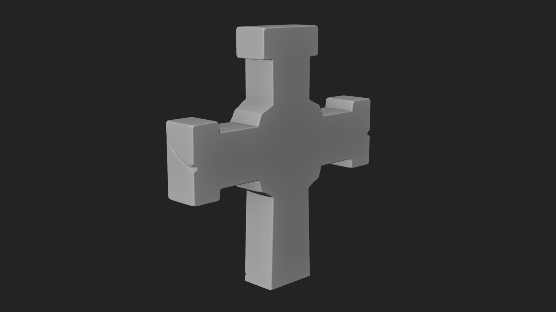 Carved Relief Wall Cross Design 495 3D Print Model 3D Model